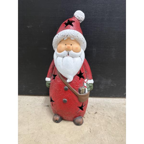 Large 17 Inch Light Up Santa Claus Statue - Excellent Condition - Beautiful Piece
