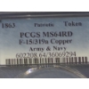 Image 4 : RARE PCGS GRADED 1863 MS64RD ARMY NAVY PATRIOTIC CIVIL WAR TOKEN - FANTASTIC EXAMPLE! 