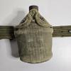 Image 3 : WWII U.S. Military M1910 Canvas Pistol Belt With M1910 Aluminum Canteen, Cup, Cover, And M8 Scabbard