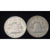 Image 2 : (2) 1962 & 1963 90% Silver Franklin Half Dollars - Face Value: $1.00