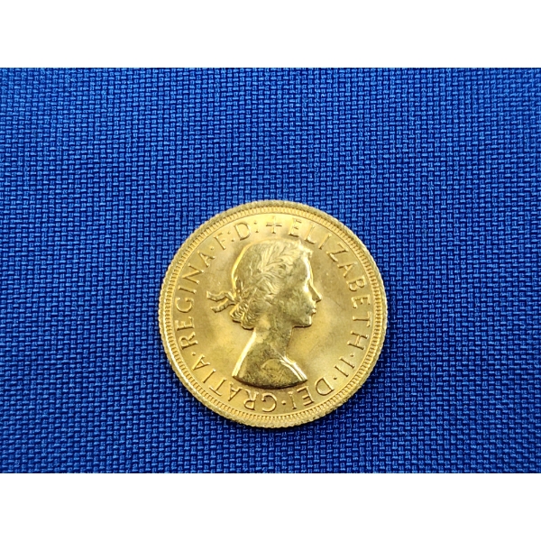 Incredible 1967 Great Britain Gold Sovereign Coin - Fineness 0.9170 / AGW: 0.2355oz
