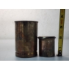 Image 3 : Vintage Sterling Silver Cup & Small Cup With Glass-Top Lid - Total Weight: 83.2g