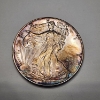 Image 1 : Toned 2017 American Silver Eagle - 1 oz .999 Fine Silver $1 Coin