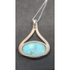 Image 3 : Sterling Silver & Turquoise Necklace - Total Weight: 13.9g