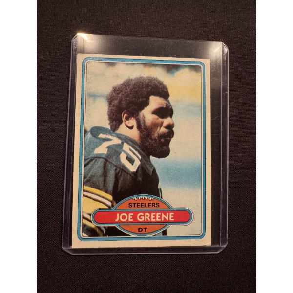 1980 Topps Mean Joe Greene Pittsburgh Steelers Football Card - Great Card