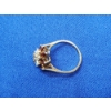 Image 4 : Gorgeous 10K Gold Ring w/ Flower-Like Gemstone Details - Size 7 - 3.3g