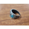Image 4 : Nice Sterling Silver & Turquoise Ring Ft. Two Colors of Turquoise ~ Weighing 8.1 Grams ~ Size 9