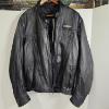 Image 1 : Harley-Davidson FXRG Black Leather Waterproof Riding Jacket With Removable Back Armor Pad