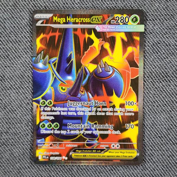 Mega Heracross EX 108/094 Holo Rare Pokemon Trading Card 
