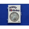 Image 1 : 2012 American Silver Eagle - 1 oz .999 Fine Silver - In "Happy Birthday" Display