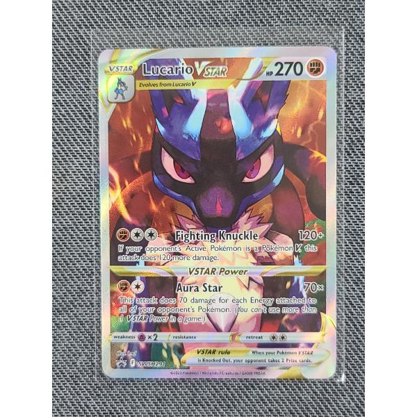 Lucario VStar SWSH291 Black Star Promo Pokemon Trading Card - Near Mint Condition