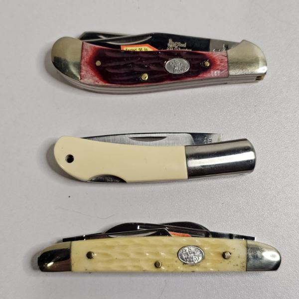 Three Distinct Traditional Folding Pocket Knives - Great for Collectors or Daily Use!!!