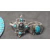 Image 7 : Assorted Costume Jewelry With Blue Stones Including Necklaces, Clip-On Earrings & More