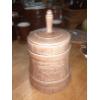 Image 1 : Vintage "Cookie Churn" Porcelain Glaze Cookie Jar 10 Inch Overall McCoy