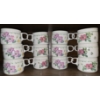 Image 1 : 12 Floral Print Matching Tea Cups