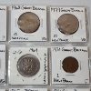 Image 9 : Two Binder Pages Filled with Assorted World Coins: Great Britain & British Caribbean Territories