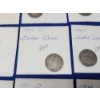Image 6 : Assorted Coins: x8 90% Silver Barber Dimes & x1 1887 90% Silver Seated Liberty Dime, Mexican Coin