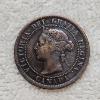 Image 1 : Very Fine 1884 'Key Date' Queen Victoria Canada Bronze One Cent Large Cent Coin