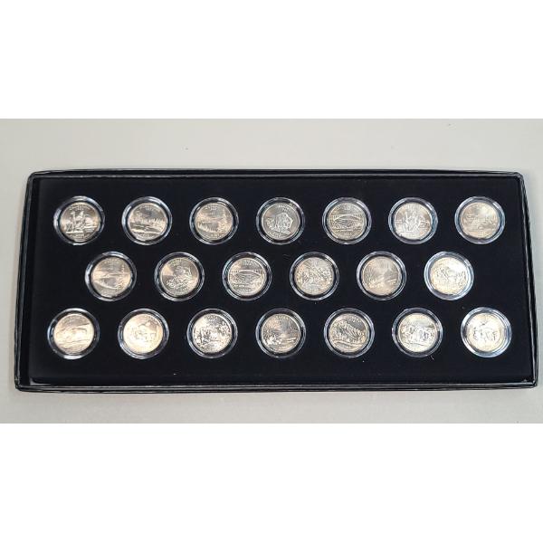 Collection Of (20) United States 2005/2006 Statehood Quarters In Coin Capsules - Face Value: $5.00