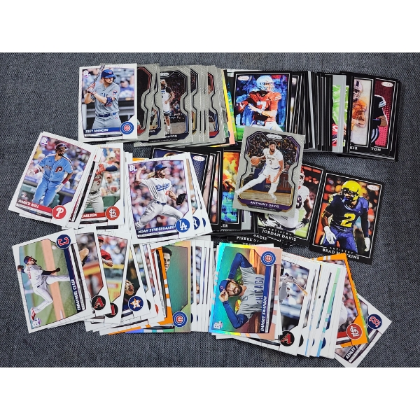 Large Assortment of Sports Trading Cards Including Football, Baseball & Basketball -Mostly Near Mint