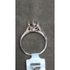 Image 4 : 10K White Gold Opening Setting Ring With Side Accent Diamonds - Size 7 - Weight: 2.0g