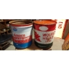 Image 1 : Oil & Gas Advertising - 2 Pcs As Shown - Amoco & Wolf's Head 5 Gallon Oil Cans