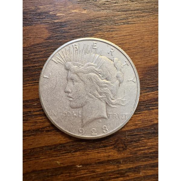 90% Silver - 1923-S Silver Peace Dollar - FV $1.00 