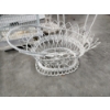 Image 4 : White Wire Bird Cage, Chair Stand, Basket, and Pillar Candle Holder
