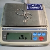 Image 3 : 14K White Gold Earrings: Pair w/ One Broken, One Loose - TW: 2.8g
