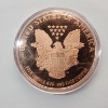 Image 2 : Walking Liberty Design 5 AVDP Ounce .999 Fine Copper Round - in Capsule