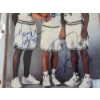 Image 3 : Mavericks Trio Signed 8"x10" Photograph - Ft. Jamal Mashburn, Jason Kidd, & Jim Jackson Autographs