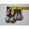 Image 5 : Western-Style Sterling Silver Dangle Earrings - TW: 17.6g