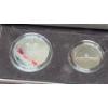 Image 5 : 1989 United States Congressional 2 Coin Set Including 90% Silver Dollar & 92% Copper Half Dollar 