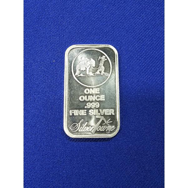 1 oz .999 Fine Silver Bar - SilverTowne "Prospector and Donkey" - Excellent Condition!