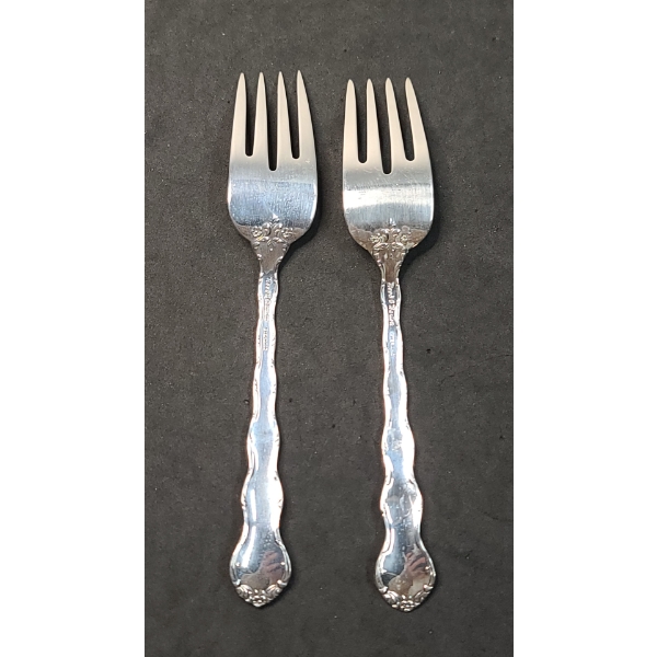 (2) Sterling Silver Reed & Barton Forks - Total Weight: 80.7g