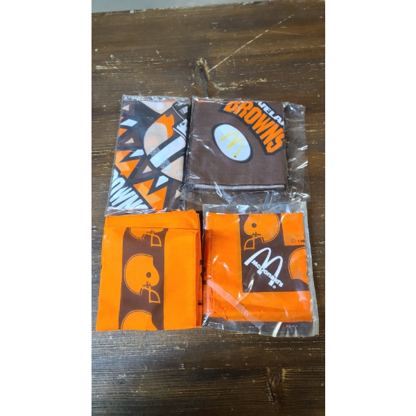 (4) McDonald's/Cleveland Browns Bandanas 