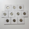 Image 8 : x10 Assorted Years United States 90% Silver Roosevelt Dimes - Face Value: $1.00