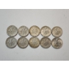 Image 2 : x10 Assorted Years 90% Silver Roosevelt Dimes Face Value $1.00