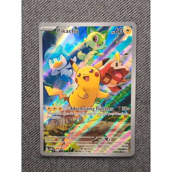 Pikachu Black Star Promo 027 Adventure Together Near Mint Holo Rare Pokemon Card