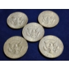 Image 5 : Five Assorted 40% Silver U.S. Kennedy Half Dollars ~ Face Value: $2.50