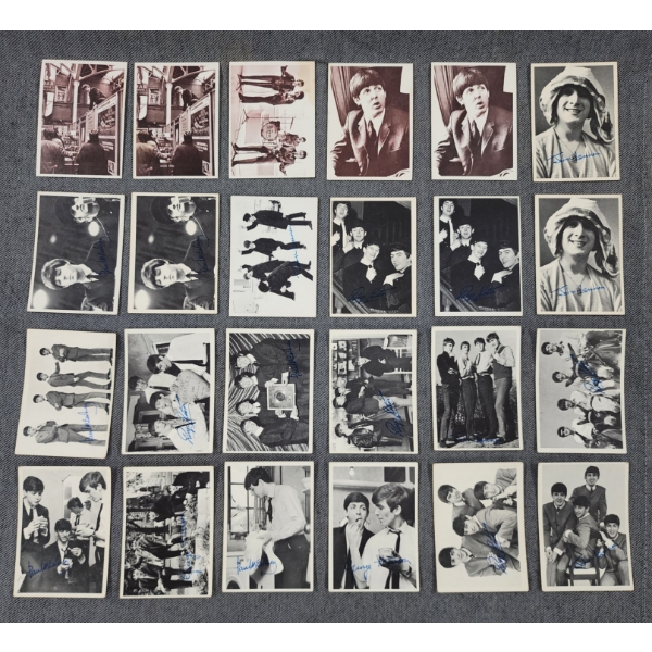 24 Assorted 1960's Beatles Trading Cards ~ Mostly Topps Trading Cards ~ Assorted Series & Conditions
