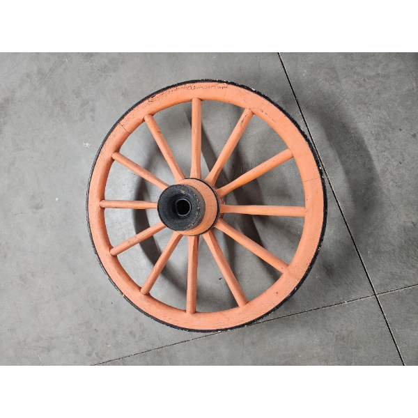 Large Vintage Wooden Wagon Wheel/Farm Cart Wheel - About 3.5ft - Heavy