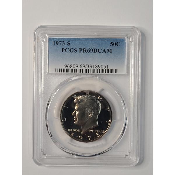 PCGS PR69 DCAM 1973-S Kennedy Half Dollar 
