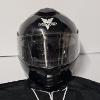 Image 2 : Vega Gloss Black Modular Motorcycle Helmet With Sun Shield And Drawstring Bag - Size: M