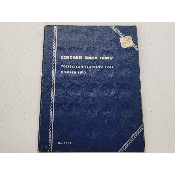 Lincoln Head Cent Collection Book Starting 1941 - FV: $0.61
