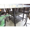 Image 5 : Gorgeous Outdoor Patio Rectangular Tile Topped Table & 8 Chairs - 58 x 36  - All metal frame