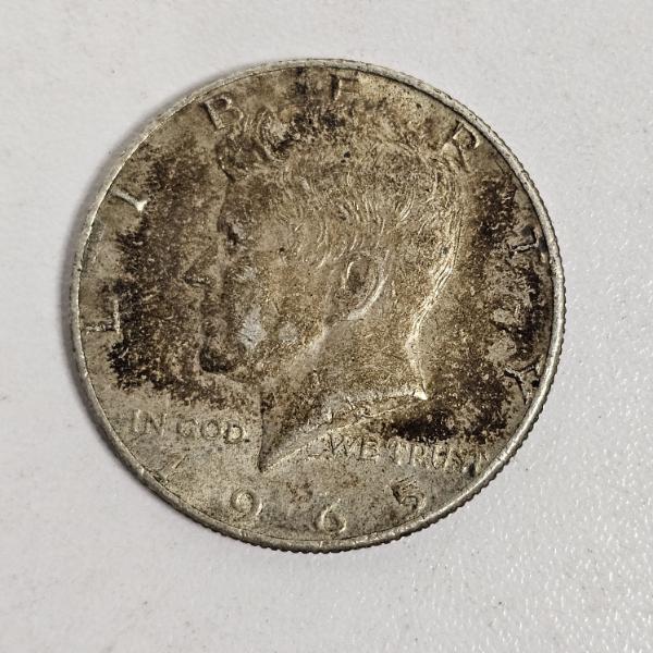1965 Kennedy Half Dollar 40% Silver Coin