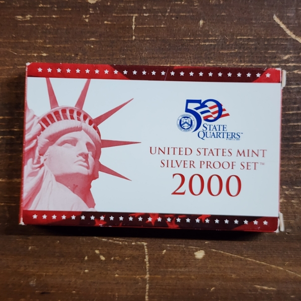 United States Mint 2000 Silver Proof Set Featuring ASW of 1.338 Troy Ounces ~ In Original Packaging 