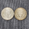 Image 2 : Two 1964 United States 90% Silver Kennedy Half Dollars ~ $1.00 Face Value