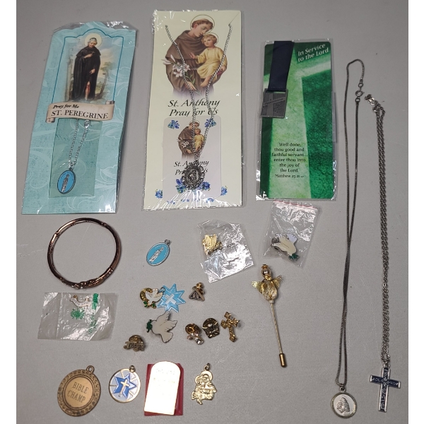 Collection Of Assorted Religious Jewelry Items